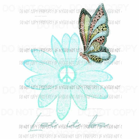 Let it be Butterfly 1 Sublimation transfers Heat Transfer
