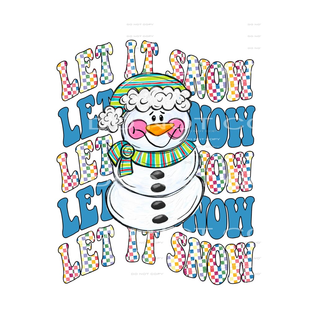 Let It Snow # 2144 Sublimation transfers - Heat Transfer