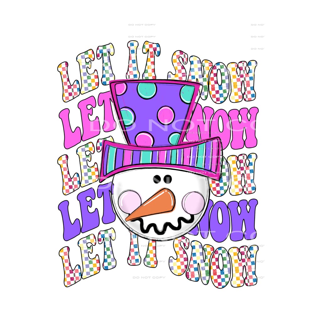 Let It Snow # 2145 Sublimation transfers - Heat Transfer