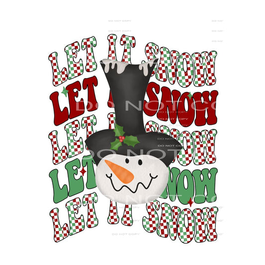 Let It Snow # 2146 Sublimation transfers - Heat Transfer
