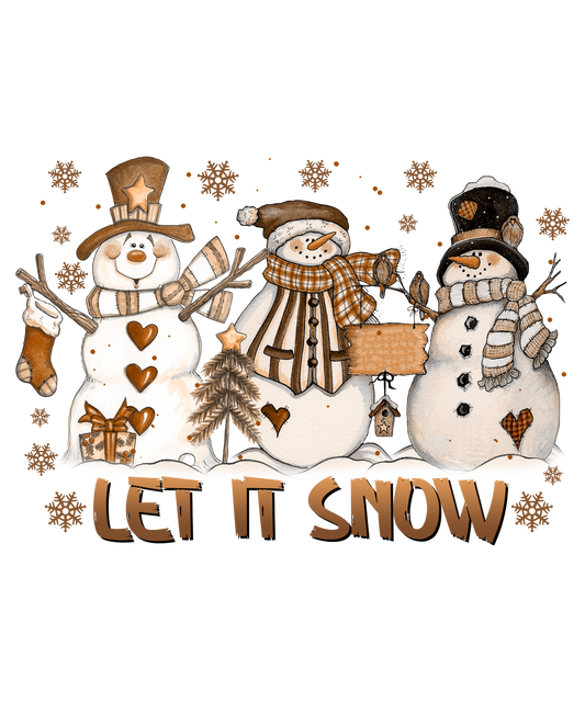 Let It Snow #8077 Sublimation transfers - Heat Transfer