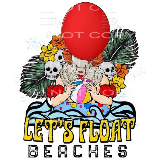 Let’s Float Beaches #4581 Sublimation transfers - Heat