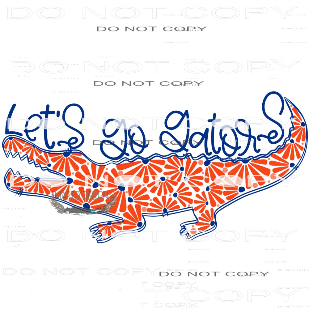 Let’s Go Gators #10156 Sublimation transfers - Heat Transfer