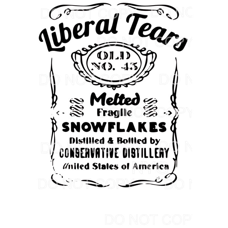 Liberal Tears Sublimation transfers - Heat Transfer