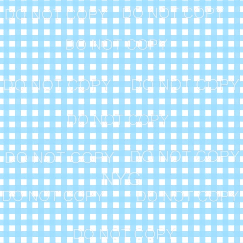 Light Blue Gingham Sheet #931 Sublimation transfers - Heat 