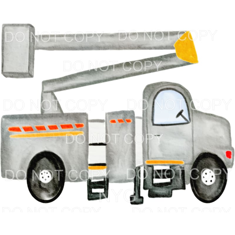 Lineman Truck #1918 Sublimation transfers - Heat Transfer
