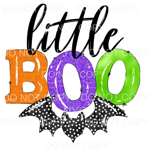 Little Boo Bat Sublimation transfers - Heat Transfer
