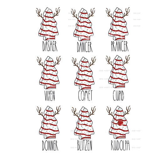 Little Debbie Reindeer # 2257 Sublimation transfers - Heat