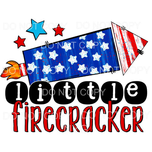 Little Firecracker 4th of July USA America #2 Sublimation 
