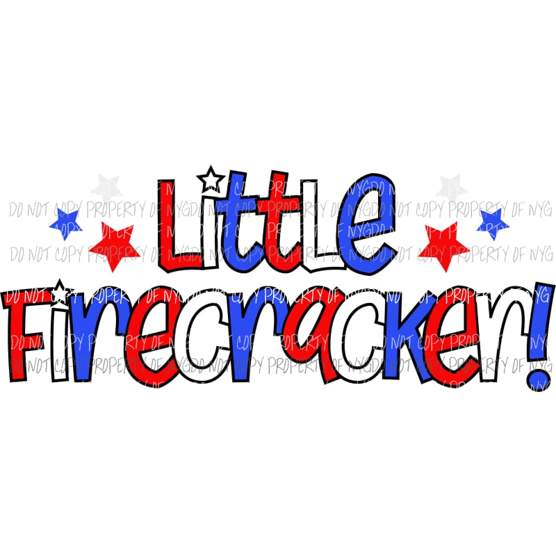 little firecracker Sublimation transfers Heat Transfer