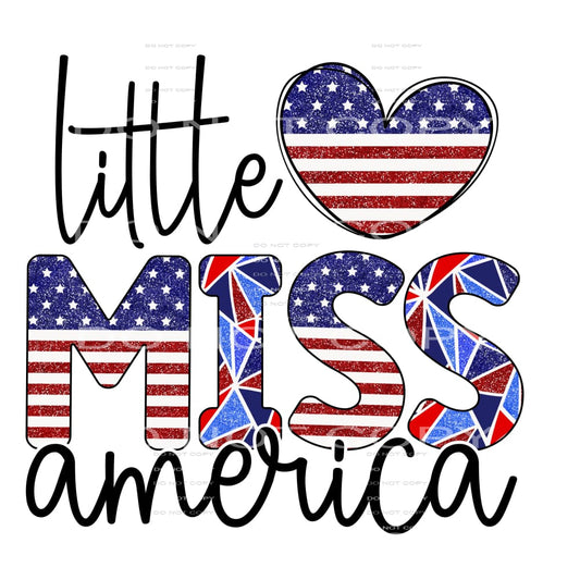 Little miss America # 262 Sublimation transfers - Heat