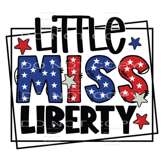 Little miss liberty # 265 Sublimation transfers - Heat