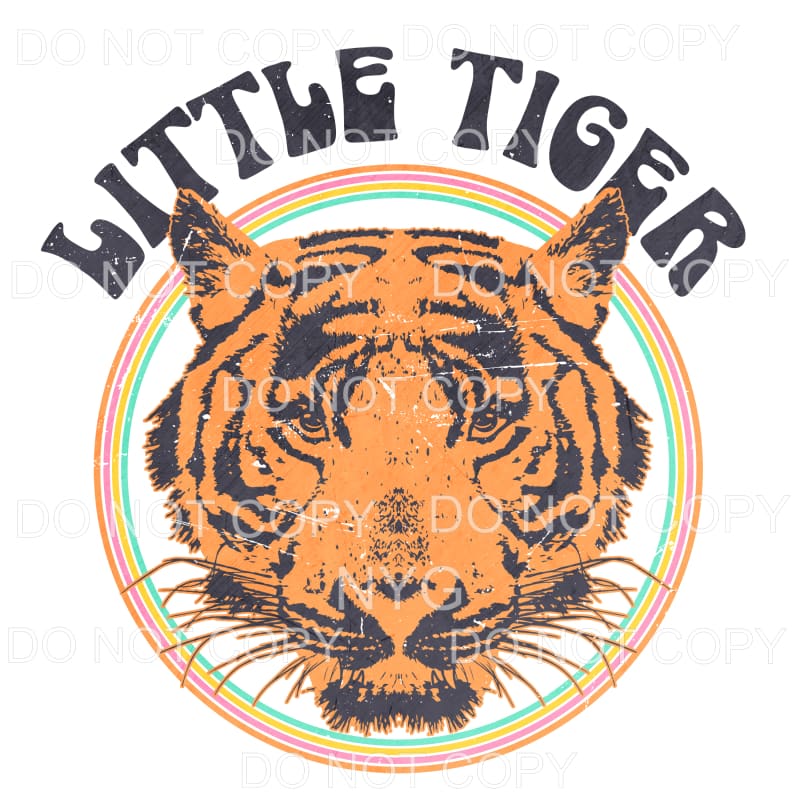 Little Tiger Orange Sublimation transfers - Heat Transfer