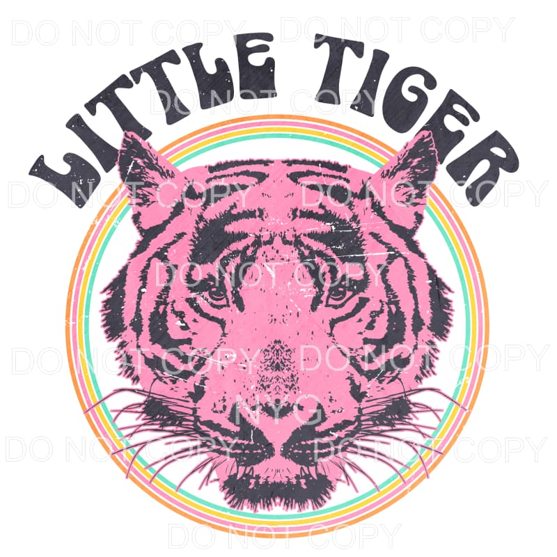 Little Tiger Pink Sublimation transfers - Heat Transfer