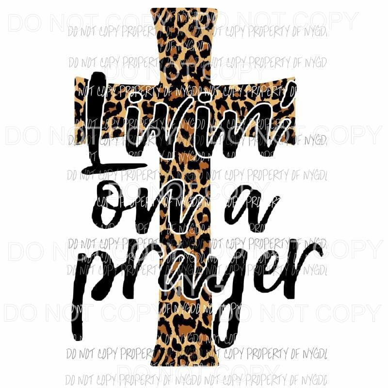 livin on a prayer cross Sublimation transfers Heat Transfer