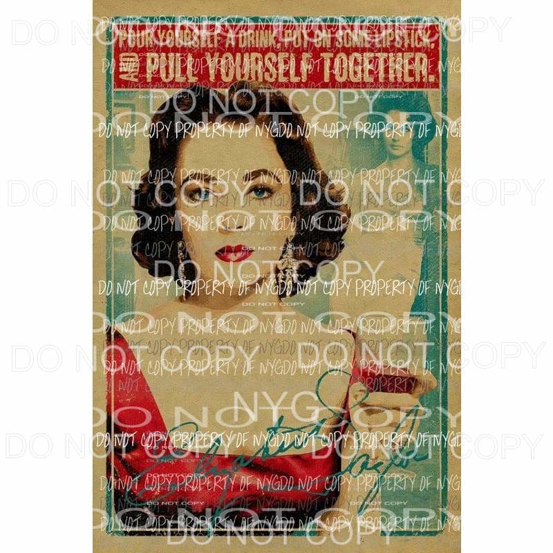 Liz Taylor sublimation transfer Heat Transfer