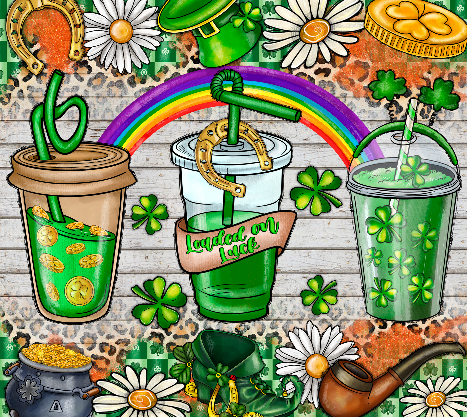 Loaded On Luck #9696 Sublimation transfers - Heat Transfer