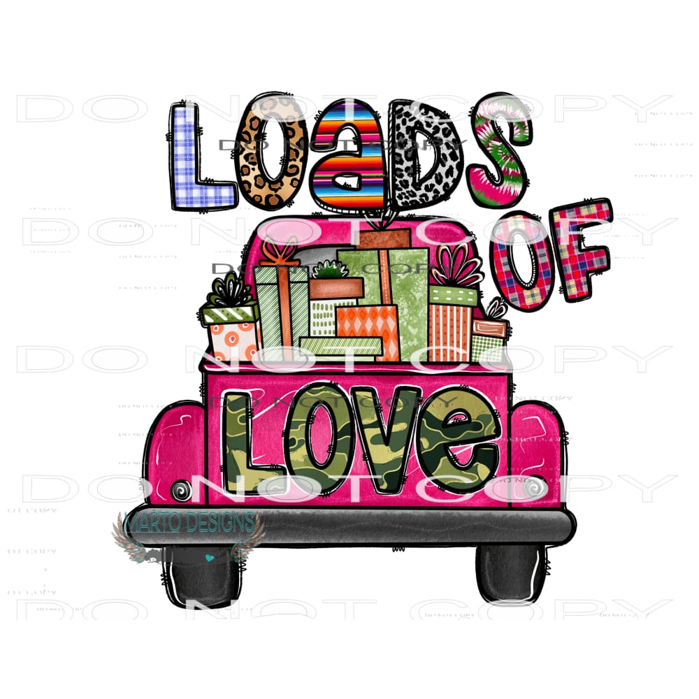 Loads Of Love #9489 Sublimation transfers - Heat Transfer