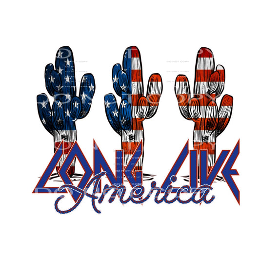long live America #6637 Sublimation transfers - Heat 