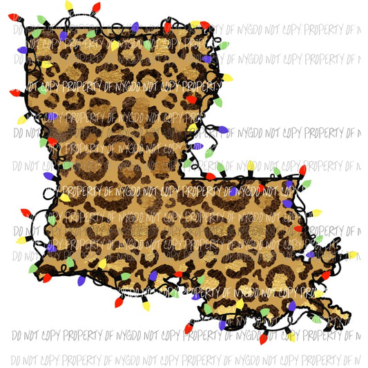 louisiana cheetah lights sublimation transfers Heat Transfer