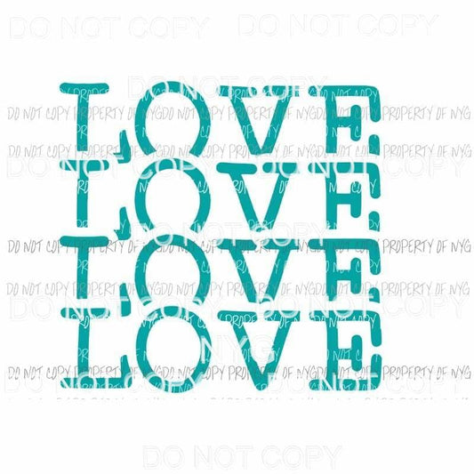 love 10 Sublimation transfers Heat Transfer