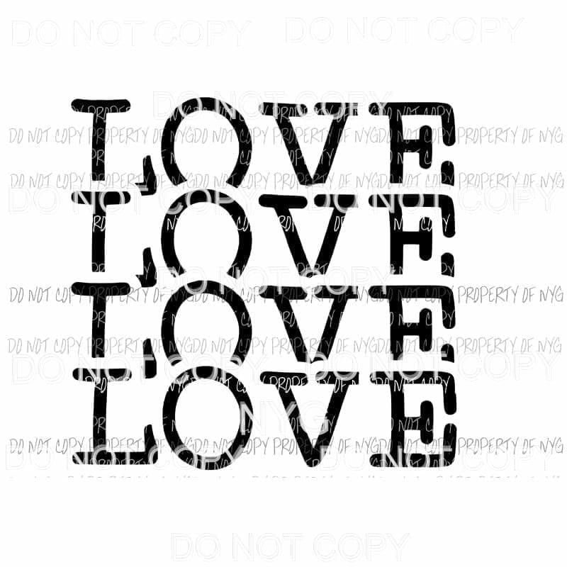 love 11 Sublimation transfers Heat Transfer