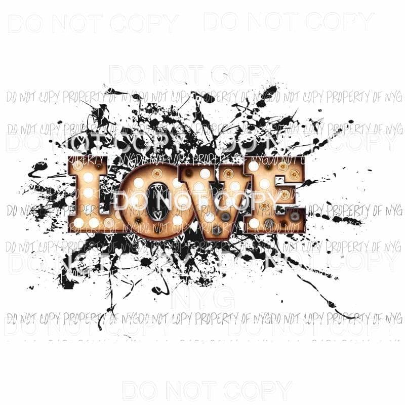 Love #23 Sublimation transfers Heat Transfer