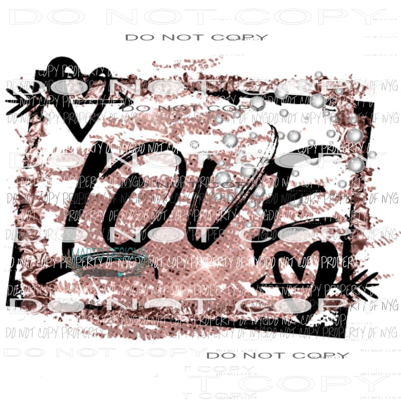 Love #302 Sublimation transfers valentines day heart Heat Transfer