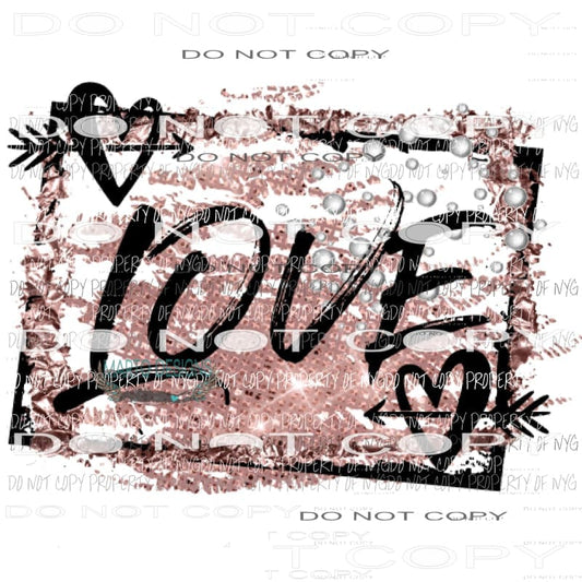 Love #302 Sublimation transfers valentines day heart Heat Transfer
