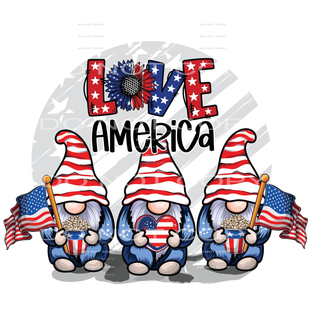 Love America #5185 Sublimation transfers - Heat Transfer