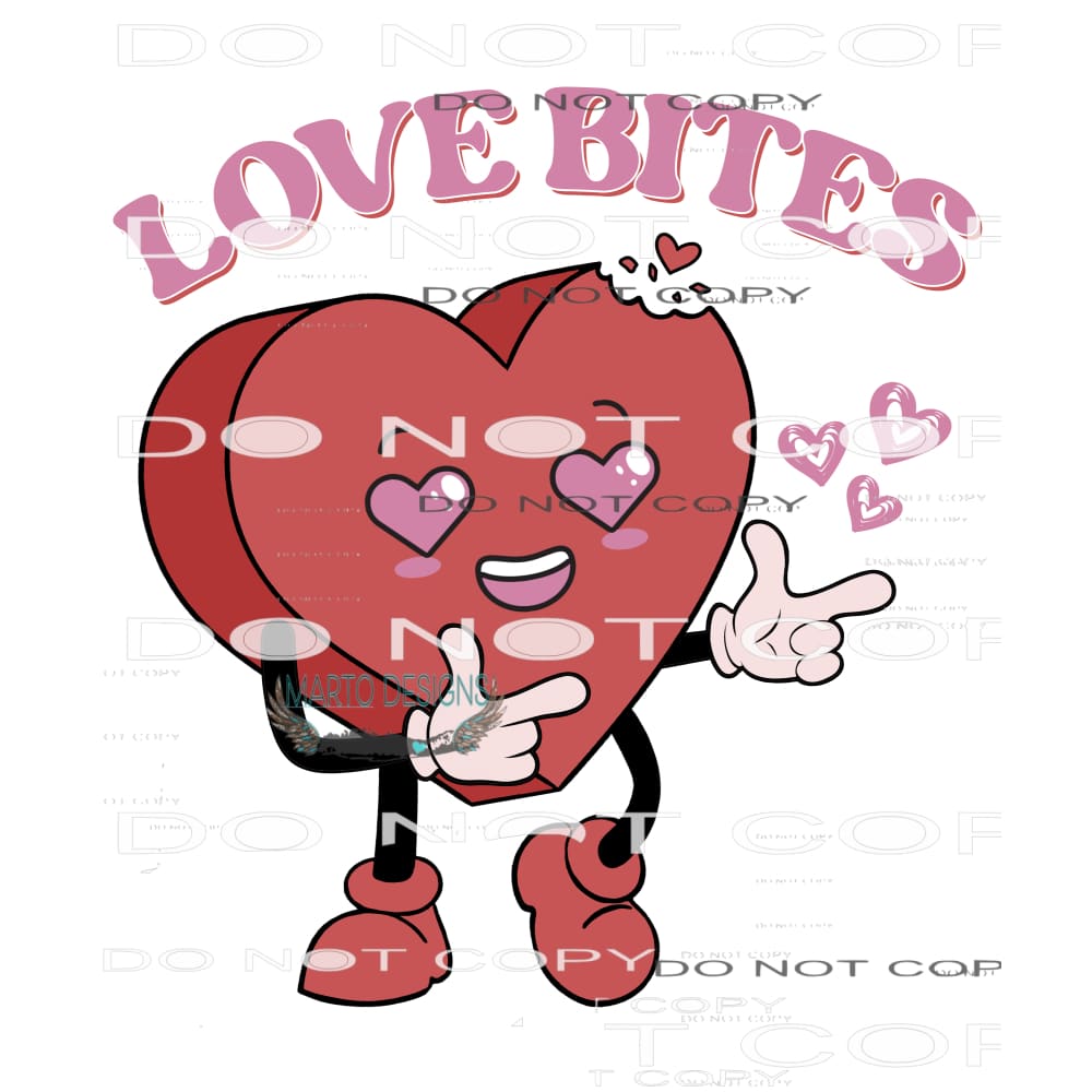 Love Bites #9071 Sublimation transfers - Heat Transfer