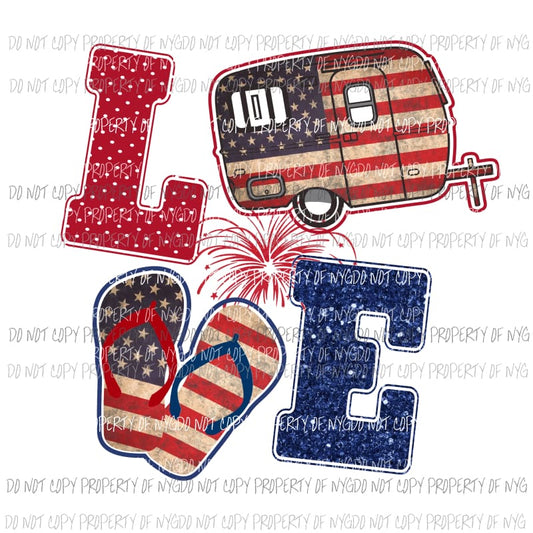 love camper sublimation transfer Heat Transfer