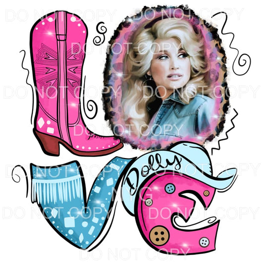 LOVE DOLLY # 4 Sublimation transfers - Heat Transfer