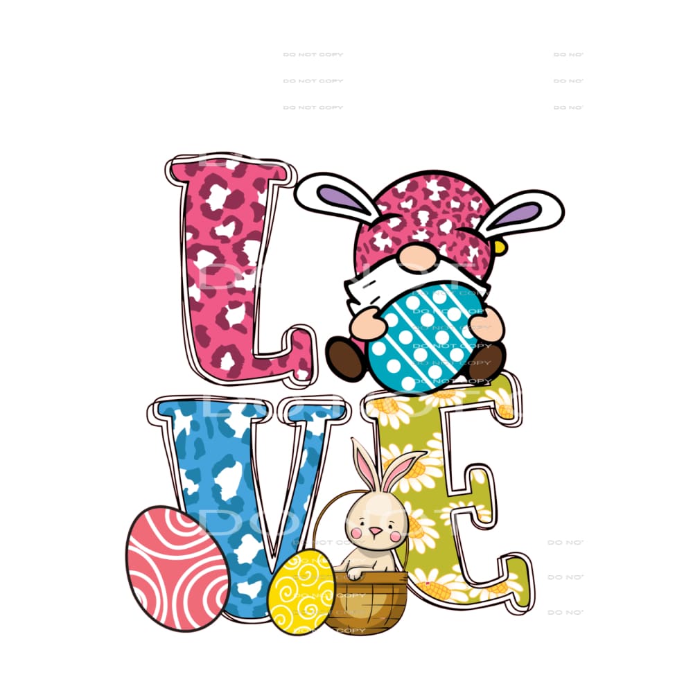 love gnome #6098 Sublimation transfers - Heat Transfer