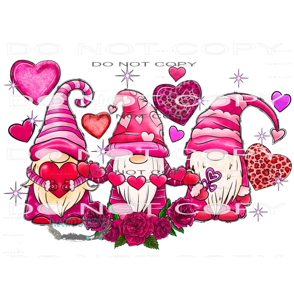 Love Gnomes #9550 Sublimation transfers - Heat Transfer