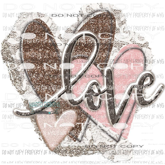 LOVE HEARTS - 5 - Sublimation transfers Valentines Day Love Valentine heart Heat Transfer