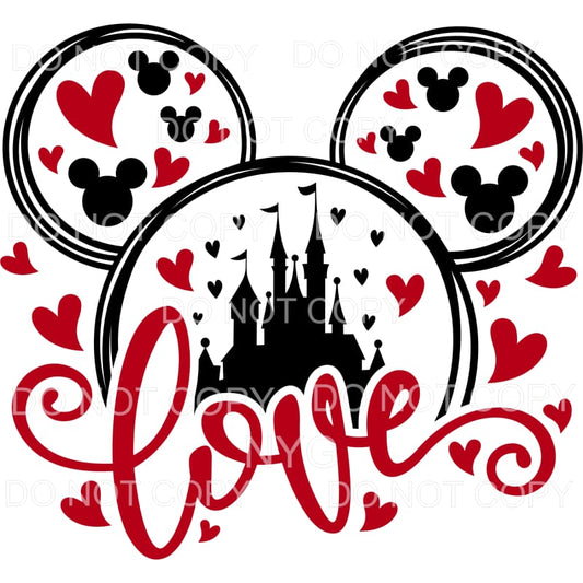 Love Mickey Mouse Ears Disney #1 Sublimation transfers - 