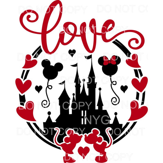 Love Mickey Mouse Ears Disney #2 Sublimation transfers - 