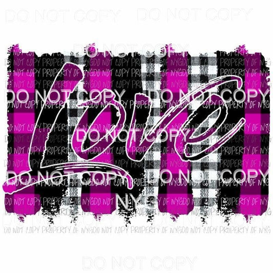 love plaid 15 Sublimation transfers Heat Transfer