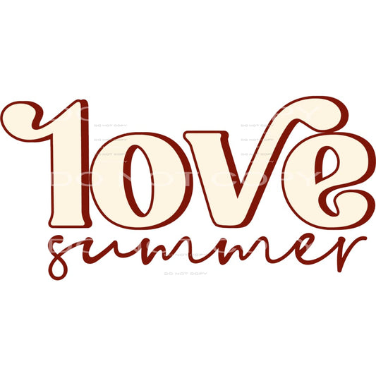 Love Summer #5092 Sublimation transfers - Heat Transfer