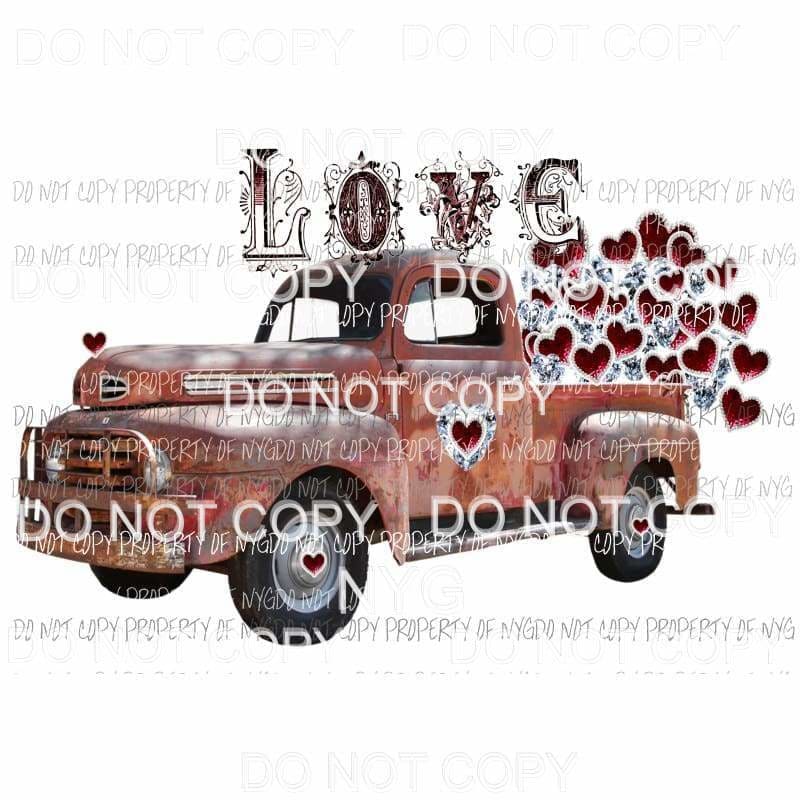 love truck 15 Sublimation transfers Heat Transfer