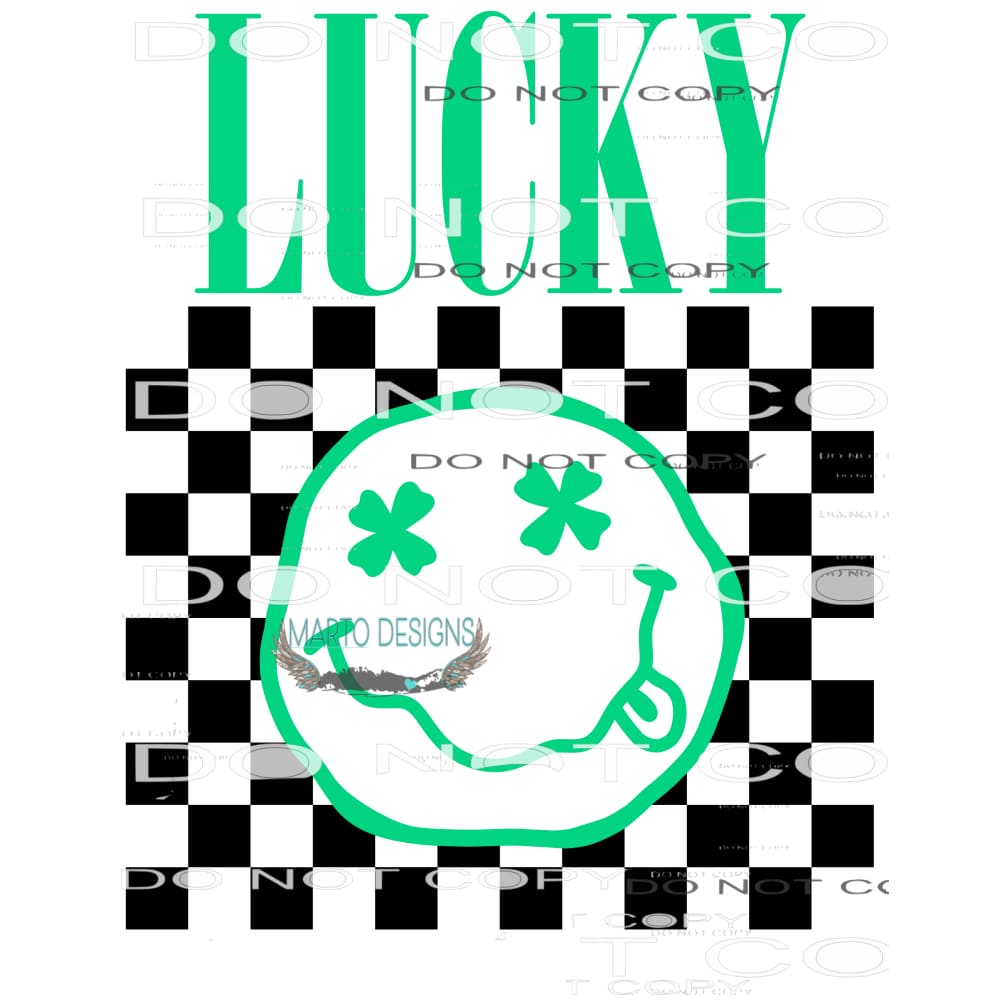 Lucky #8957 Sublimation transfers - Heat Transfer Graphic