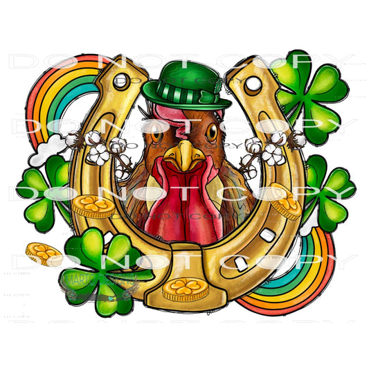 Lucky Chicken #9773 Sublimation transfers - Heat Transfer