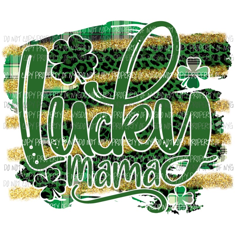 Lucky Mama #2 Sublimation transfers Heat Transfer