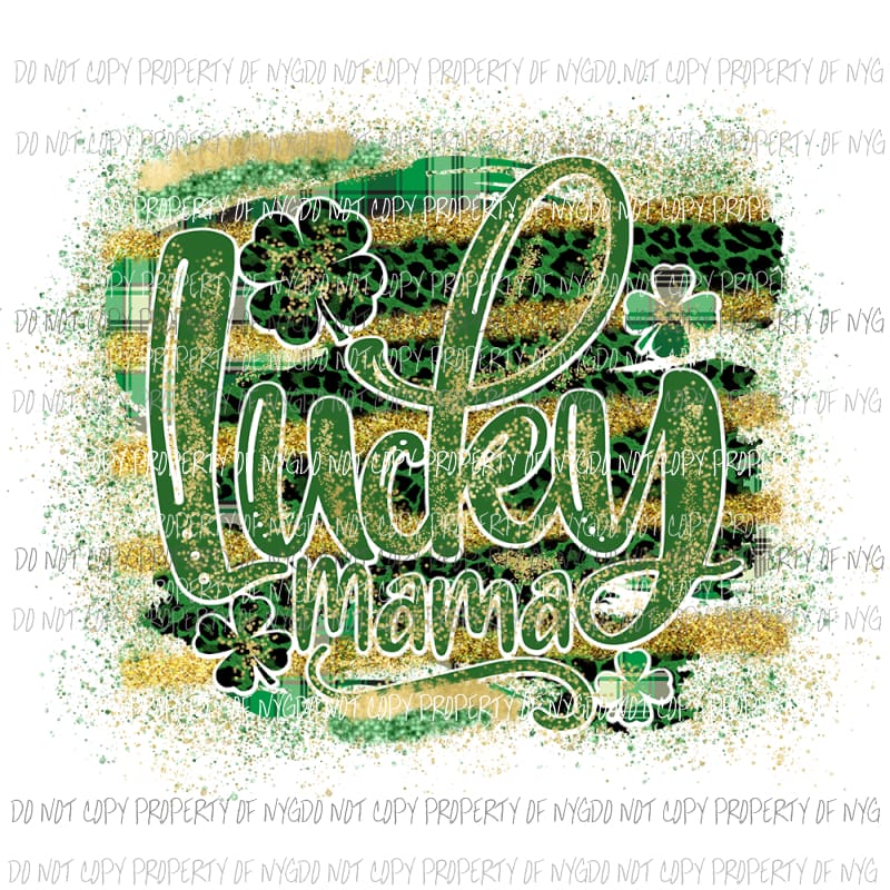 Lucky Mama #3 Sublimation transfers Heat Transfer