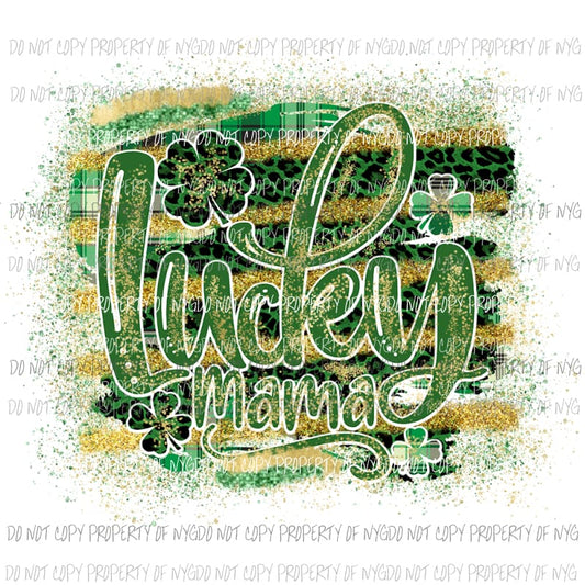 Lucky Mama #3 Sublimation transfers Heat Transfer