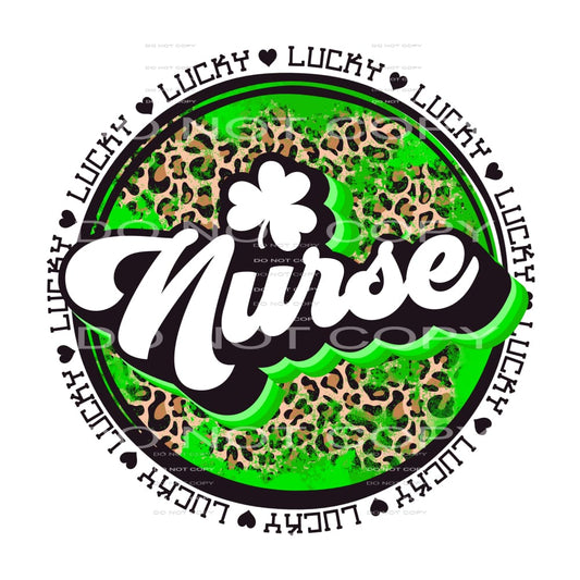 Lucky Nurse Clover Leopard Circle St Patricks Day #2532 