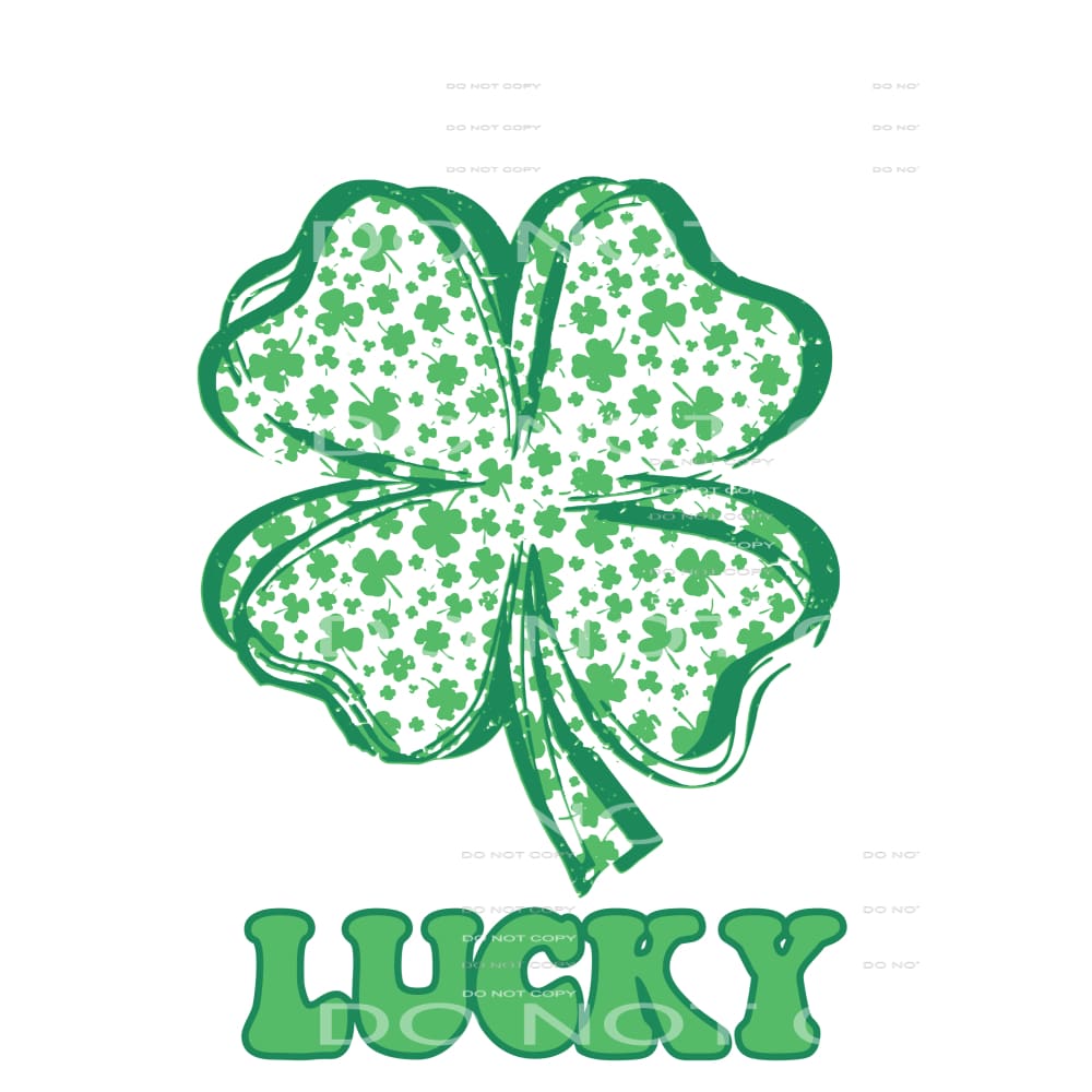 Lucky Shamrock # 8998 Sublimation transfers - Heat Transfer