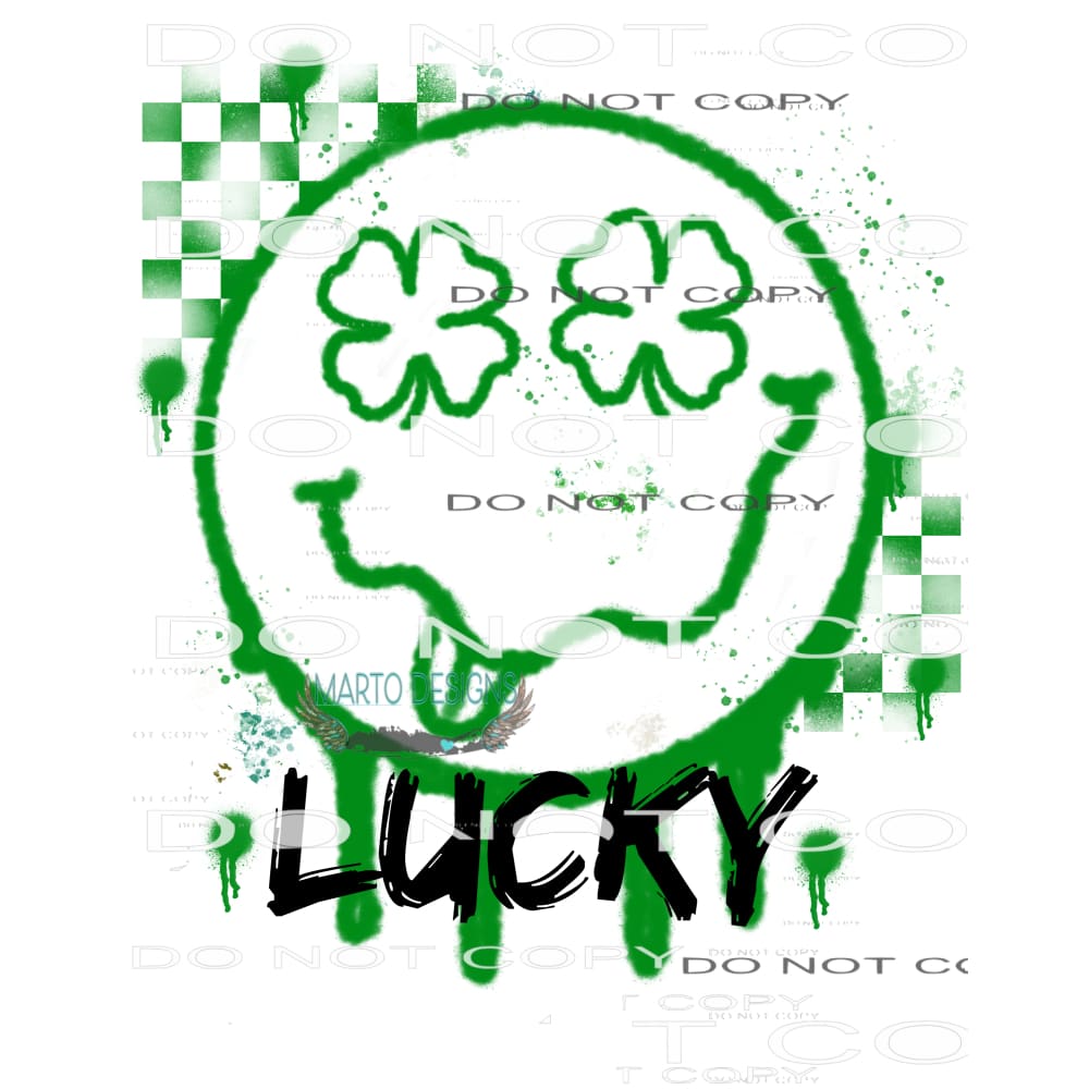 Lucky Smiley #8949 Sublimation transfers - Heat Transfer