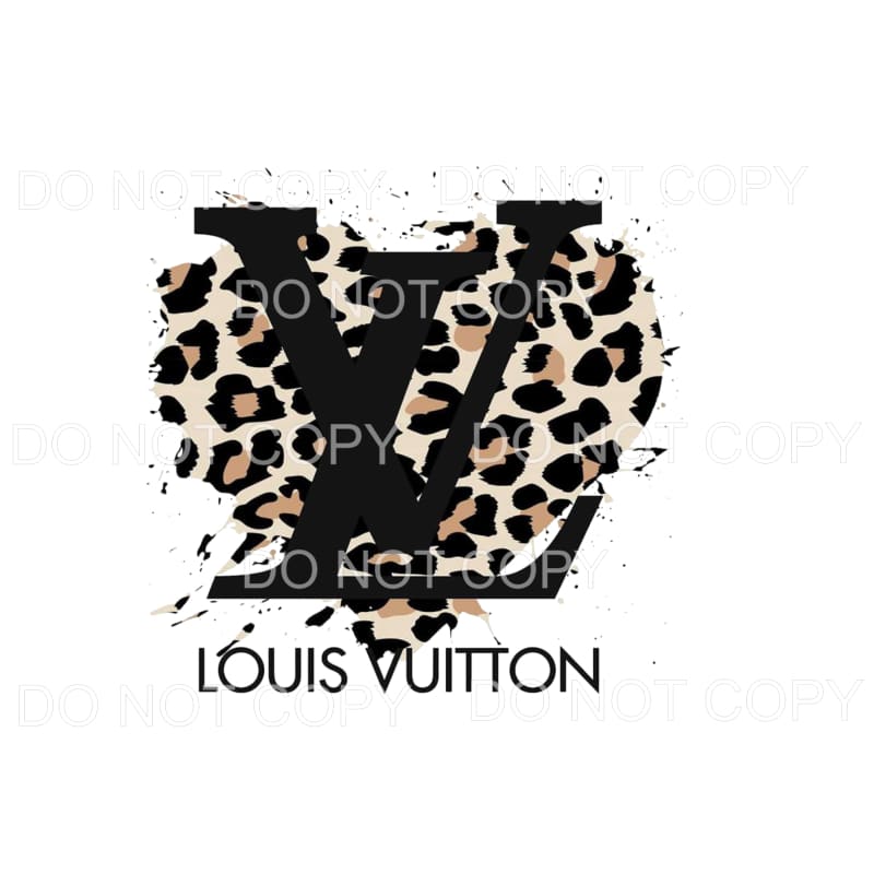 LV leopard heart # 8216 Sublimation transfers - Heat 